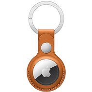 AirTag Schlüsselanhänger Apple AirTag Leder Schlüsselanhänger - goldbraun
