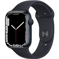 Apple Watch Series 7 45mm Mitternachtsgrau Aluminium mit Mitternachtsgrauem Sport-Armband - Smartwatch
