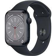 Smartwatch Apple Watch Series 8 45mm Aluminiumgehäuse Mitternacht mit Sportarmband in Mitternacht