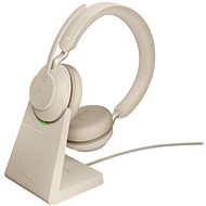 Jabra Evolve2 65 MS Stereo USB-C Stand Beige - Kabellose Kopfhörer