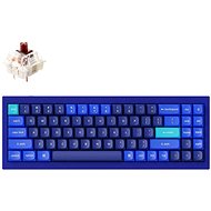 Keychron QMK Q7 70% Gateron G Pro Hot-Swappable Brown Switch Mechanical, Blue - US - Gaming-Tastatur