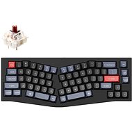 Keychron QMK Q8 65% Ergonomic Gateron G Pro Hot-Swappable Brown Switch Mechanical, Black - US - Gaming-Tastatur