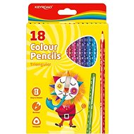 KEYROAD dreieckig 18 Farben - Buntstifte