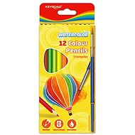 KEYROAD Wasserfarben dreieckig mit Pinsel, 12 Farben - Buntstifte