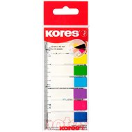 KORES Marking Index Strips auf Lineal 45 mm x 12 mm - 8 x 15 Blatt - Farbmix - Haftnotizen