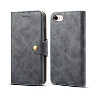Lenuo Leather für iPhone SE 2020/8/7, Grau - Handyhülle