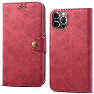 Lenuo Leather Flip Case für iPhone 14 Pro - rot - Handyhülle