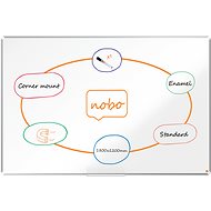 NOBO Premium Plus Emaille 180 x 120 cm, weiß - Magnettafel
