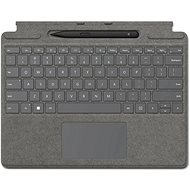 Microsoft Surface  Pro X / Pro 8 / Pro 9 Signature Keyboard + Pen Platinum ENG - Tastatur