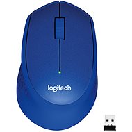 Maus Logitech Wireless Mouse M330 Silent-Plus, blau