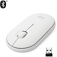 Maus Logitech Pebble M350 Wireless Mouse, Weiß