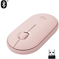 Maus Logitech M350 Wireless Mouse, rosa