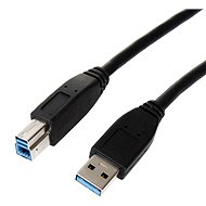 ROLINE USB 3.0 Anschlusskabel 0,8 m A-B schwarz - Datenkabel