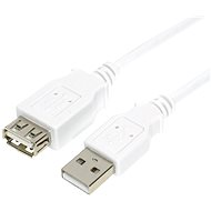 OEM USB 2.0 Verlängerungskabel 1,8 m, AA, doppelte Abschirmung weiß - Datenkabel