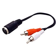 OEM Audiokabel DIN5pin (F) - 2x Cinch, 20cm - Audio-Kabel