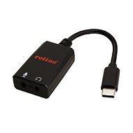 Roline USB C (M) - Audio (2x Stereo-Buchse 3,5 mm), 0,13 m - Adapter
