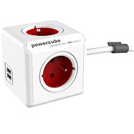 PowerCube Extended USB rot - Steckdose