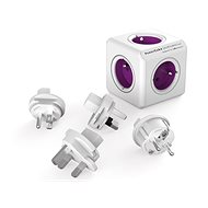 PowerCube Rewirable + Travel Plugs violett - Steckdose