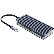 Orico USB-C Hub 7in1 - transparent - SD/TF Lesegerät - Power Delievery - Port-Replikator