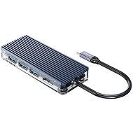 Orico USB-C Hub 8in1 - transparent - SD/TF Lesegerät - Power Delievery - Ethernet - USB Hub