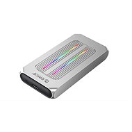ORICO M2R1 RGB NVME M.2 SSD Enclosure, roségold - Externes Festplattengehäuse