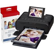 Canon SELPHY CP1300 - Schwarz, mit Canon Fotopapier KP-36 - Sublimationsdrucker