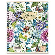 PIGNA Nature Flowers A4 Ringbuch, liniert, Motiv-Mix - Notizblock
