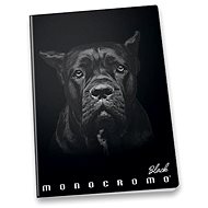 PIGNA Monocromo Black A5 genäht, liniert - Heft