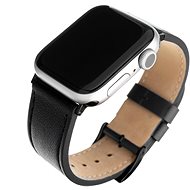 FIXED Leather Strap für Apple Watch 42 mm / 44 mm / 45 mm - schwarz