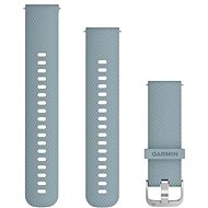 Garmin Quick Release 20 Silikonband grau (silberne Schnalle) - Armband