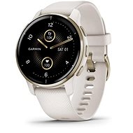 Garmin Venu 2 Plus Cream Gold/White Band - Smartwatch