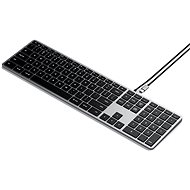Satechi Slim W3 USB-C BACKLIT Wired Keyboard - Space Grey - US - Tastatur