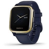 Garmin Venu Sq Musik LightGold/Blue Band - Smartwatch