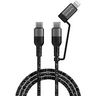 4smarts USB-C to USB-C and Lightning Cable ComboCord CL 1.5m fabric monochrome