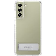 Handyhülle Samsung Galaxy S21 FE 5G Transparentes Backcover mit Standfuß transparent