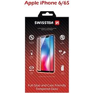 Swissten Case Friendly Schutzglas für iPhone 6 / 6S schwarz - Schutzglas