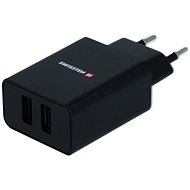 Netzladegerät Swissten Netzwerkadapter SMART IC 2.1A + Kabel USB-C 1,2m schwarz