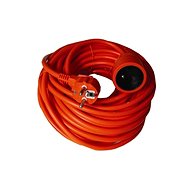 Solight Verlängerungskabel, 1 Steckdose, orange, 20m - Verlängerungskabel