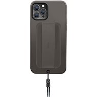 UNIQ Hybrid iPhone 12/12 Pro Heldro Antimikrobielle Abdeckung mit Band und Schlaufe Grau - Handyhülle