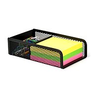 VICTORIA Notizzettel-Box aus Draht, schwarz - Notizzettelbox