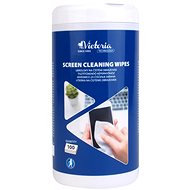 Reinigungstücher VICTORIA Reinigungstuch für Monitore, Filter, TFT/LCD- und Laptop-Monitore - 100 Stück Packung