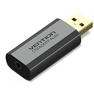 Vention USB External Sound Card Gray Aluminium Type (OMTP-CTIA) - Externe Soundkarte