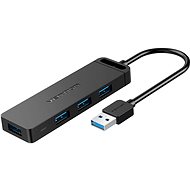 Vention 4-Port USB 3.0 Hub with power supply 1m Schwarz - USB Hub