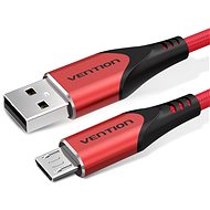 Datenkabel Vention Luxury USB 2.0 -> microUSB Cable 3A Red 2m Aluminum Alloy Type