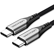 Vention Type-C (USB-C) 2.0 (M) to USB-C (M) Cable 1.5M Gray Aluminum Alloy Type