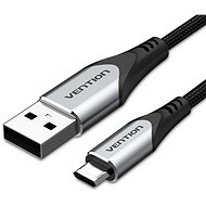 Vention Reversible USB 2.0 auf Micro USB Kabel 0,25 m Gray Aluminum Alloy Type