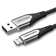 Datenkabel Vention Luxury USB 2.0 -> microUSB Cable 3A Gray 0.25m Aluminum Alloy Type