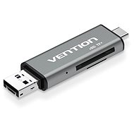 Kartenleser Vention USB2.0 Multi-function Card Reader Gray