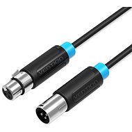 Vention XLR Audio Extension Cable 1.5m Black - Audio-Kabel