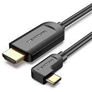 Videokabel Vention Type-C (USB-C) to HDMI Cable Right Angle 1.5m Black - Video kabel